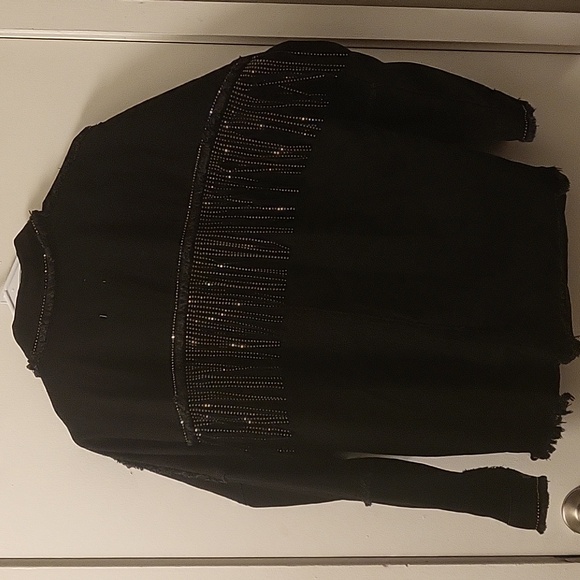 Zara Fringe Jean jacket size M - Picture 3 of 13